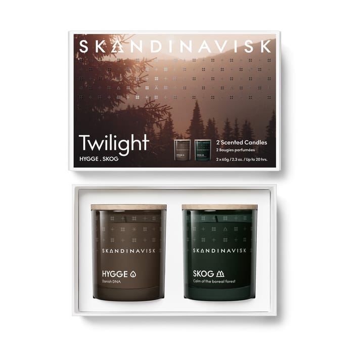 Conjunto de velas perfumadas Twilight 2 peças - 65 g - Skandinavisk