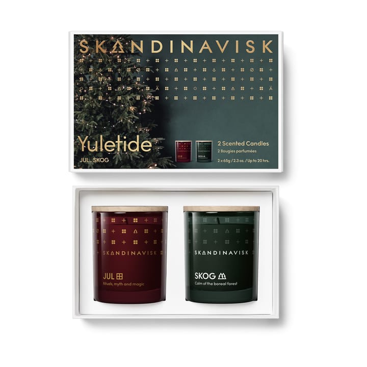 Conjunto de velas perfumadas Yuletide 2 peças - 65 g - Skandinavisk