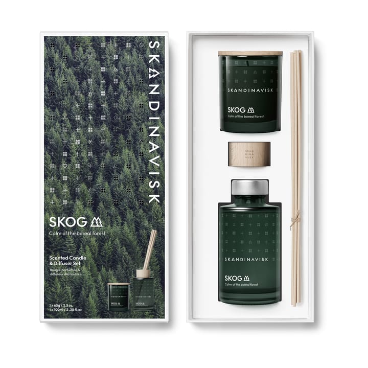 Velas aromáticas e palitos perfumados SKOG - 65 g + 100 ml - Skandinavisk