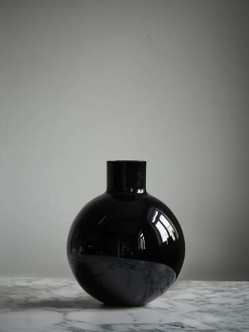 Vaso Pallo - Preto 31 cm - Skrufs Glasbruk