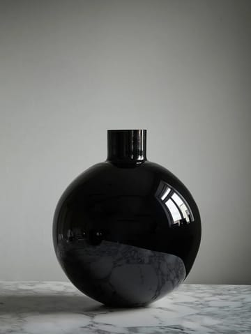 Vaso Pallo - Preto 37 cm - Skrufs Glasbruk