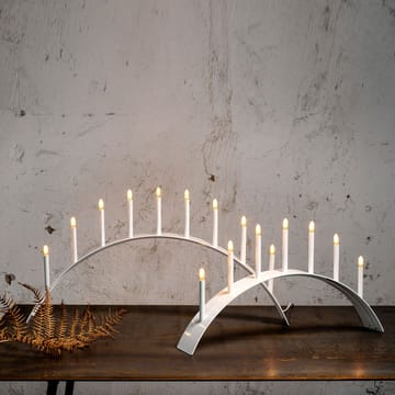 Candelabro do Advento Spica Bow 7 - branco, led  - SMD Design