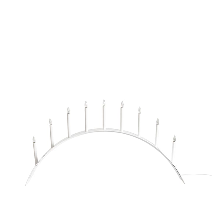 Candelabro do Advento Spica Bow 9  - branco, led  - SMD Design