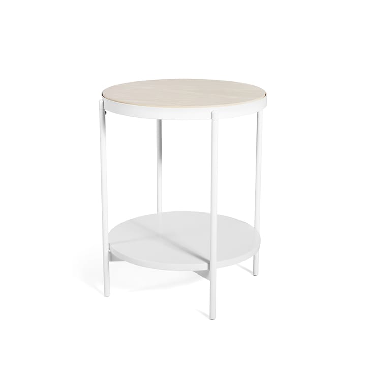 Mesa de apoio Lene - branco, alto e Folheado de cinza pigmentada branca - SMD Design