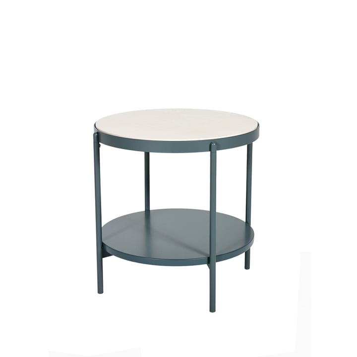 Mesa de apoio Lene - Cinzento, baixo, Folheado de cinza pigmentada branca - SMD Design