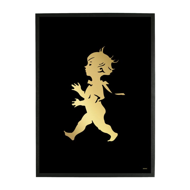 Poster Solstickan 50x70 cm - Preta-dourada - Solstickan Design