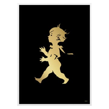 Poster Solstickan 50x70 cm - Preta-dourada - Solstickan Design