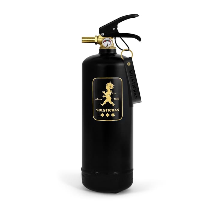 Solstickan extintor de incêndio 2 kg - Preto-ouro - Solstickan Design