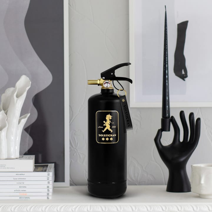 Solstickan extintor de incêndio 2 kg - Preto-ouro - Solstickan Design