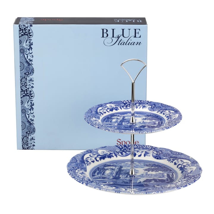 Base para bolos Blue Italian 2 níveis, 2 níveis Spode