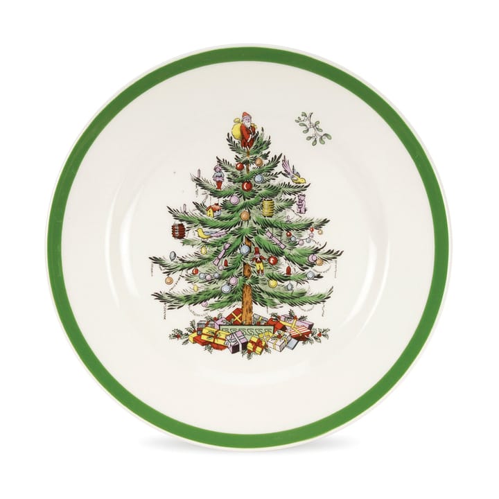 Prato pequeno Christmas Tree Ø20 cm - White-green-red - Spode