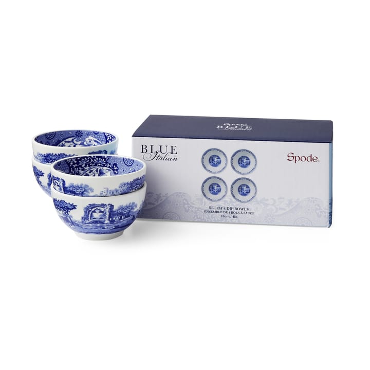 Tigelas para molhos Blue Italian Ø10 cm, 4 un. - Azul-Branco - Spode