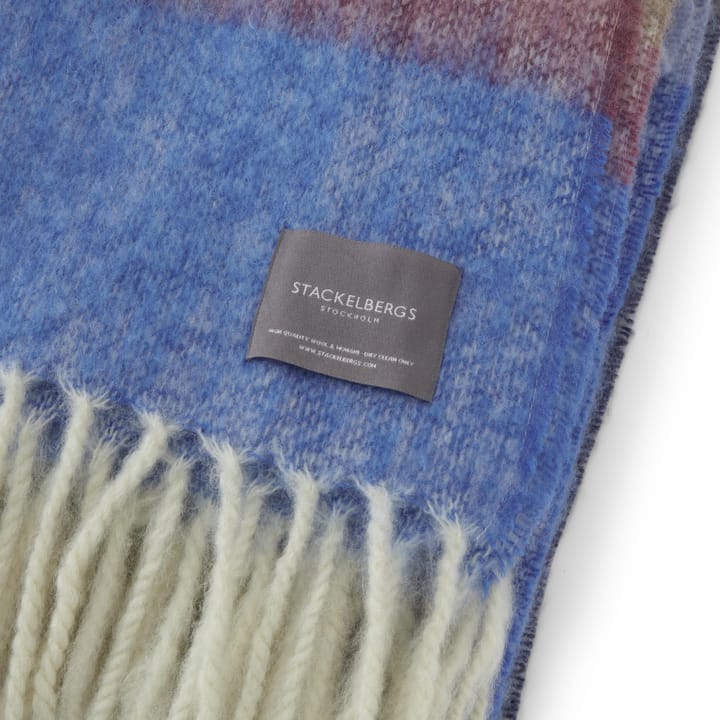 Manta Mohair - Stripe Blue, Azur & Camel - Stackelbergs