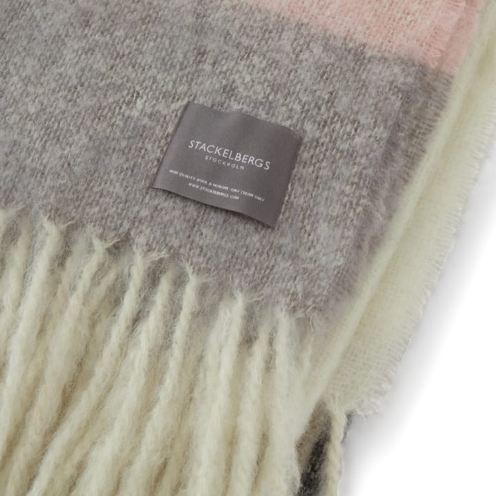 Manta Mohair - Stripe Brown, Black & Rose - Stackelbergs