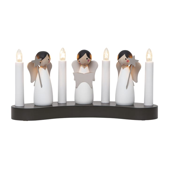 Candelabro do advento coro do anjo - Branco - Star Trading