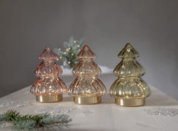 Decoração da mesa luzes de Natal 18 cm Abete - Bege - Star Trading