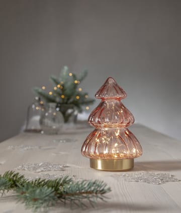 Decoração da mesa luzes de Natal 18 cm Abete - Rosa - Star Trading