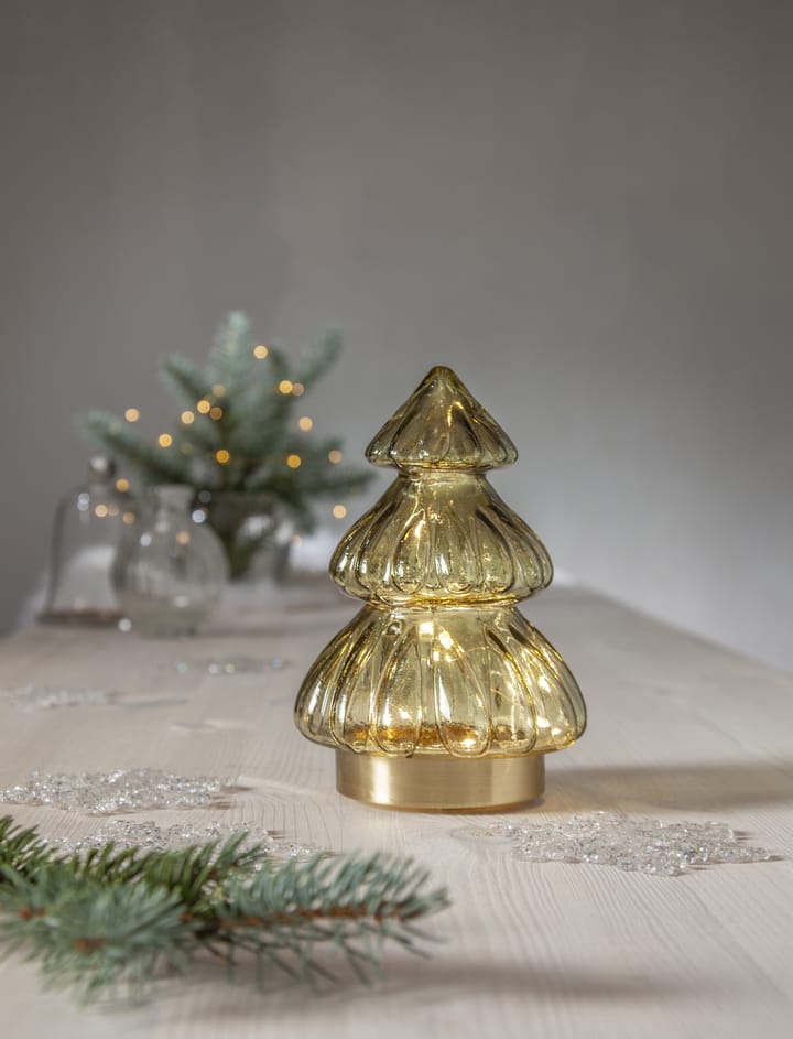 Decoração da mesa luzes de Natal 18 cm Abete - Verde - Star Trading