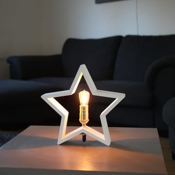 Estrela de mesa do advento Lysekil 29 cm - branco - Star Trading