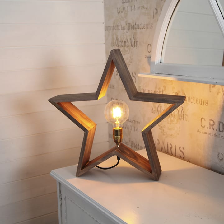 Estrela de mesa do advento Lysekil 48 cm - Castanho - Star Trading