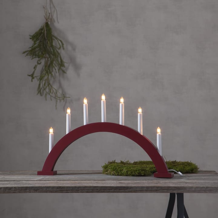 Trapp Arco de velas do Advento - Vermelho - Star Trading