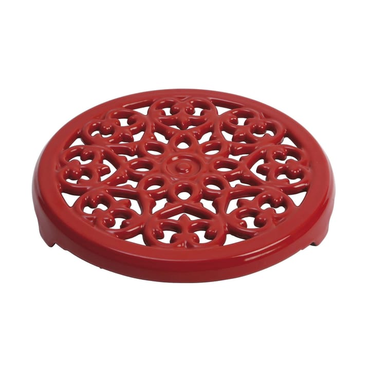 Base para copos em ferro fundido Lilly Ø23 cm - Cereja - STAUB