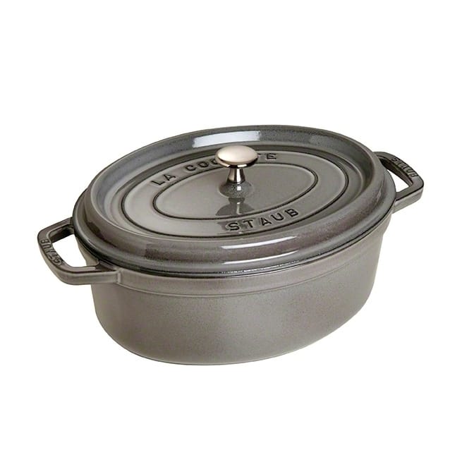 Caçarola para forno oval mini Staub 4,2 l - cinza - STAUB