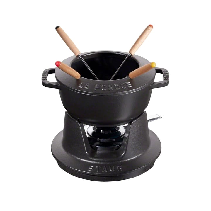 Conjunto de fondue Staub 1,1 l - preto - STAUB