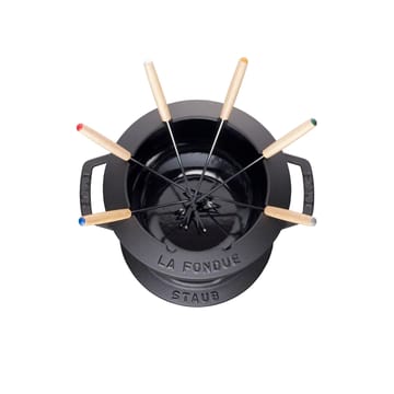 Conjunto de fondue Staub 1,65 l - preto - STAUB