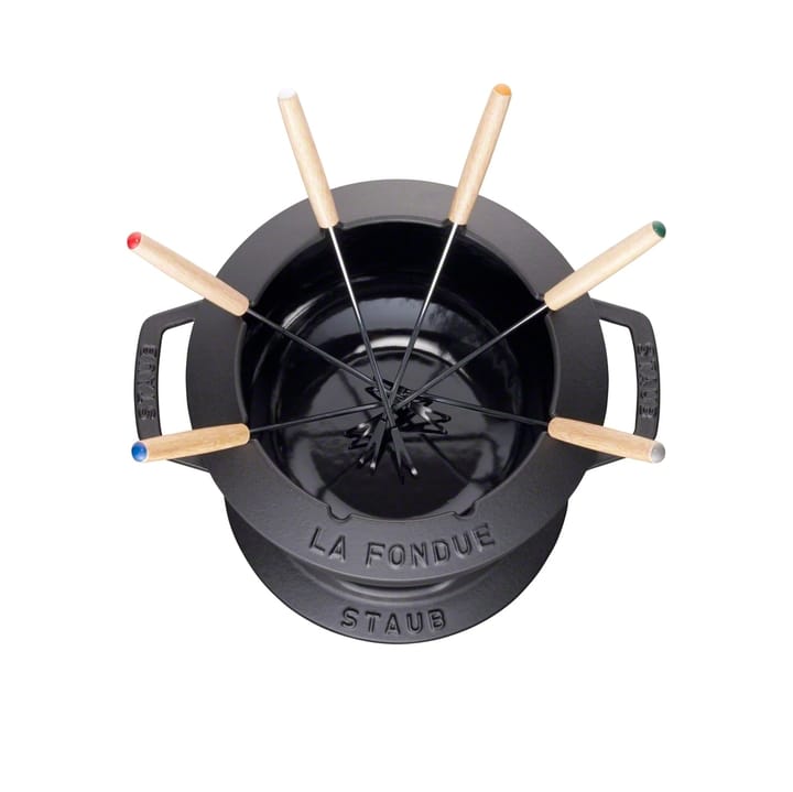 Conjunto de fondue Staub 2,35 l, preto STAUB