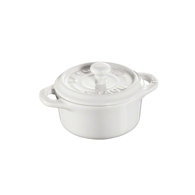 Travessa para forno mini redonda Staub 0,2 l - branco - STAUB