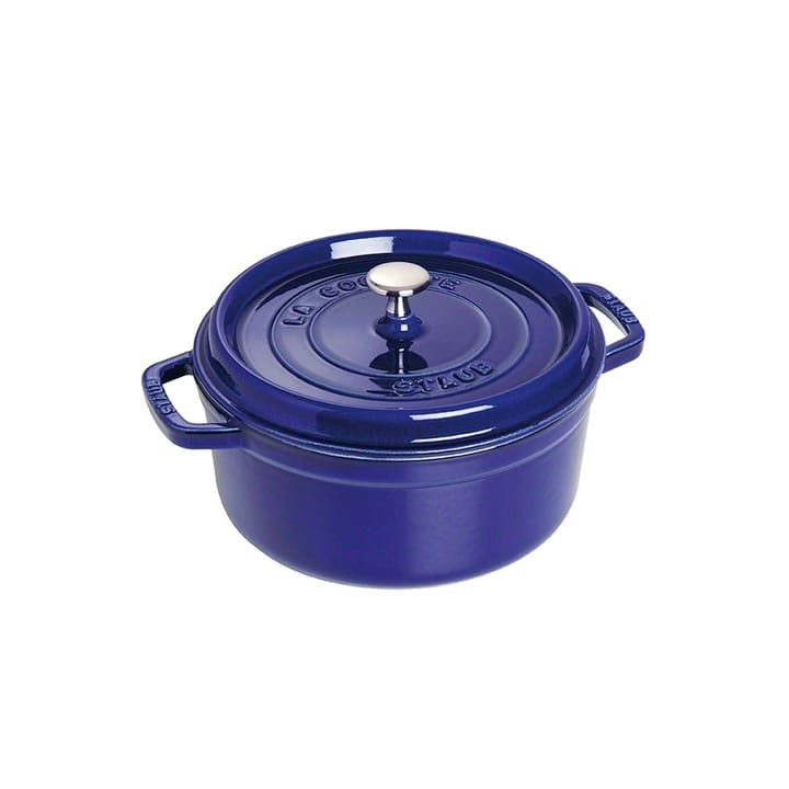 Travessa para forno redonda Staub Três camadas de esmalte 3,8 l - azul escuro - STAUB