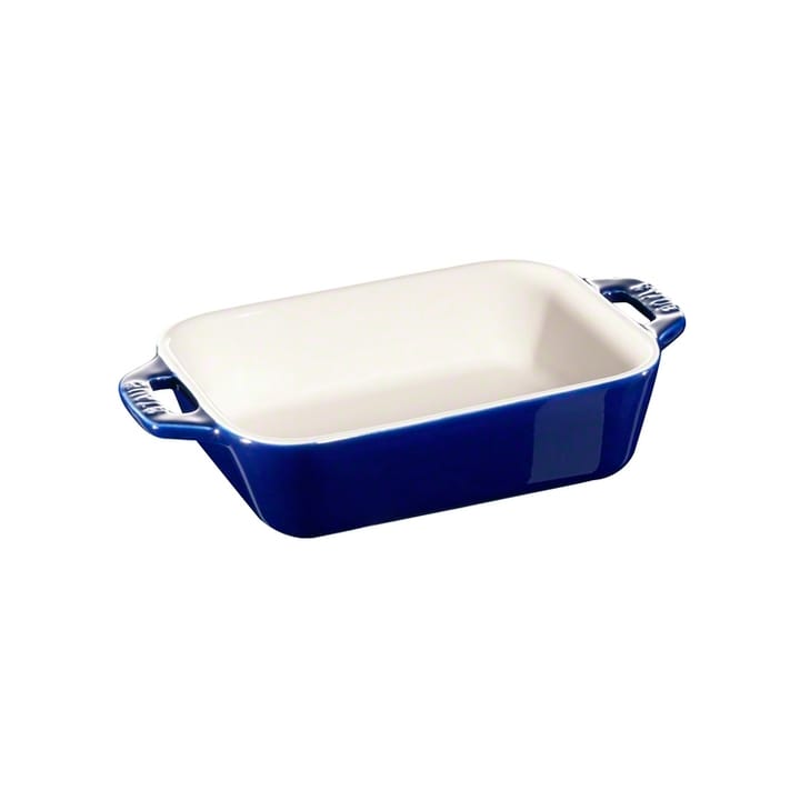 Travessa p/forno retangular Staub 14x11 cm, azul STAUB