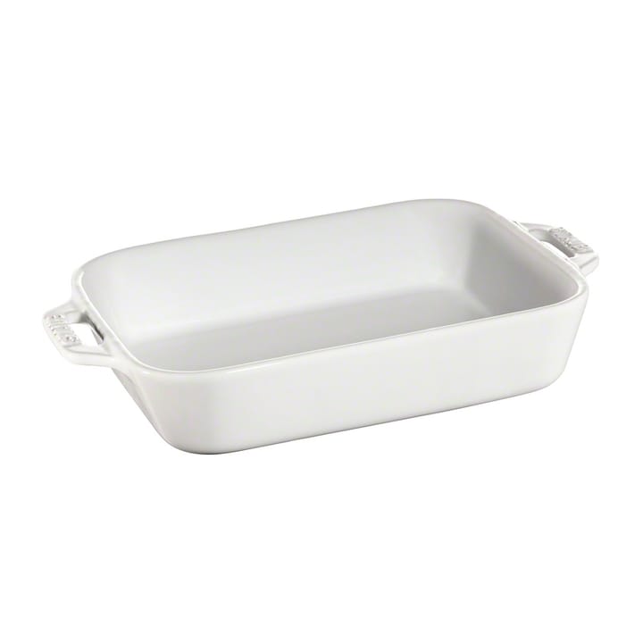 Travessa p/forno retangular Staub 20 x 16 cm - branco - STAUB