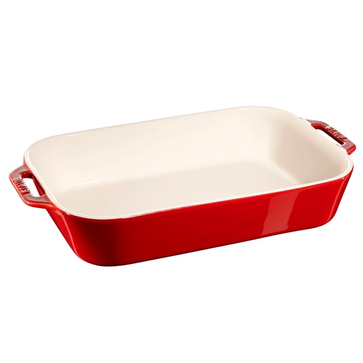 Travessa p/forno retangular Staub 34 x 24 cm - vermelho - STAUB