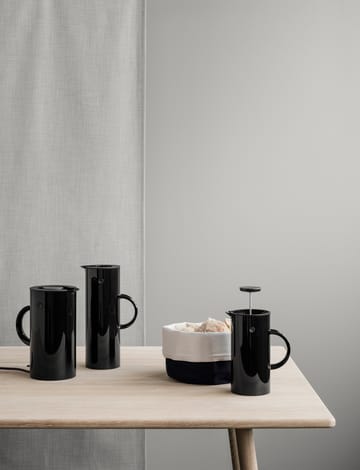 Jarro térmico Stelton EM77 1 l - preto brilhante - Stelton