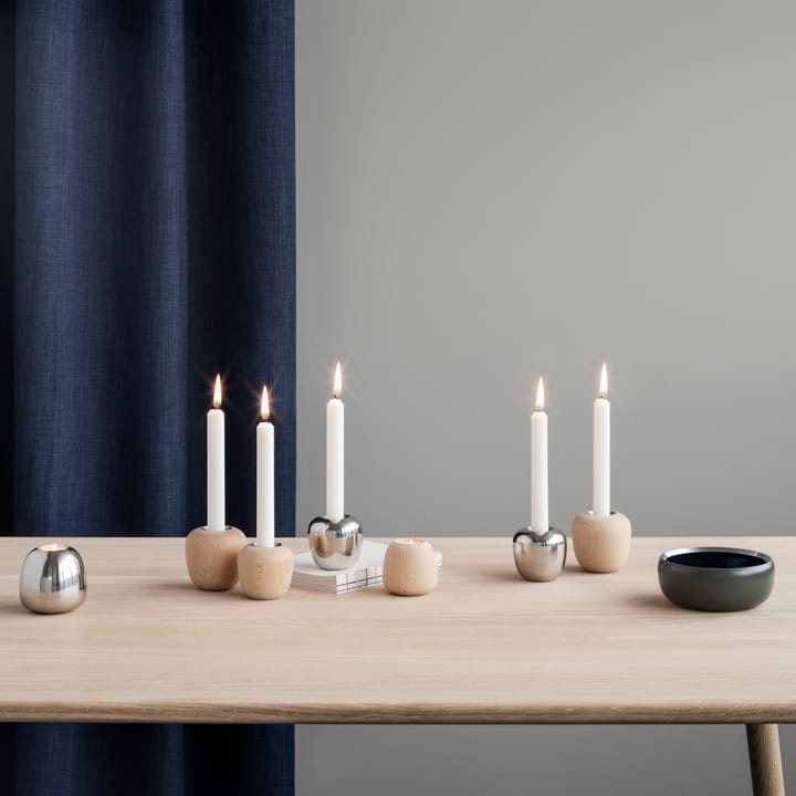 Suporte de velas Ora aço inoxidável  - grande - Stelton