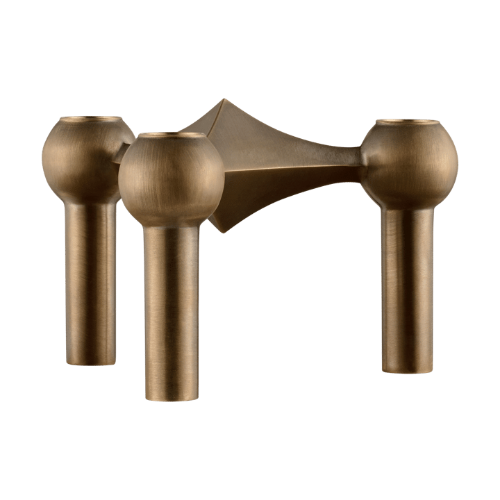 Suporte de velas Nagel, Bronzed brass STOFF