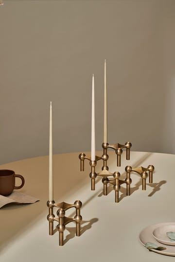 Suporte de velas Nagel - Bronzed brass - STOFF