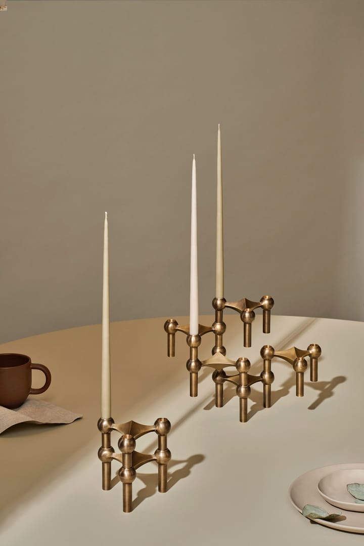 Suporte de velas Nagel, Bronzed brass STOFF