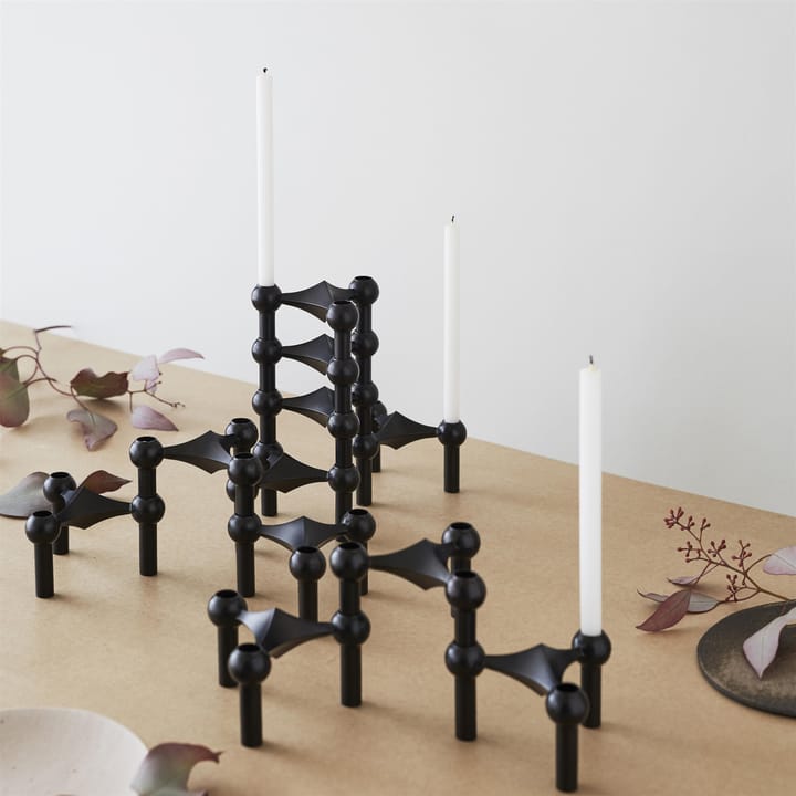 Suporte de velas STOFF , 3 un. - preto - STOFF