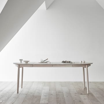 Mesa de jantar Carl Ø115 cm divided - Óleo branco de bétula  - Stolab