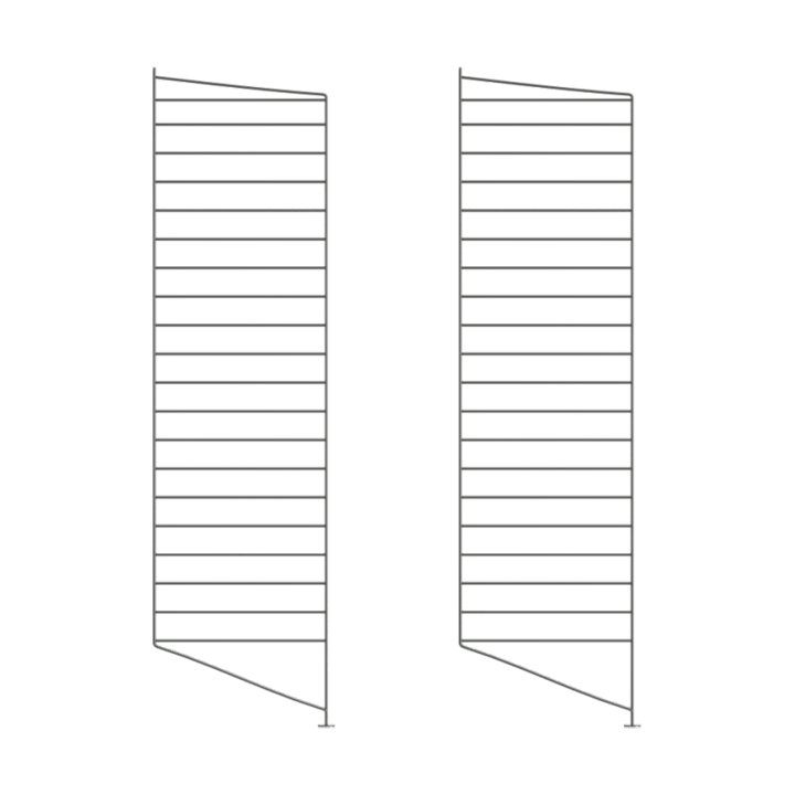 Painel de chão String - Cinza escuro, 115x30 cm, conjunto de 2 - String