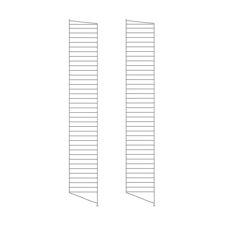 Painel de chão String - Cinza escuro, 200x30 cm, conjunto de 2 - String