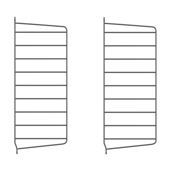 Painel de parede String - Cinza escuro, 50x20 cm, conjunto de 2 - String