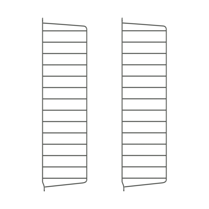 Painel de parede String - Cinza escuro, 75x20 cm, conjunto de 2 - String