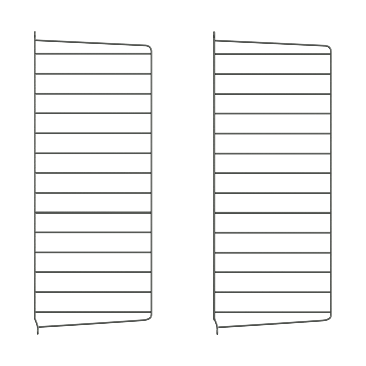 Painel de parede String - Cinza escuro, 75x30 cm, conjunto de 2 - String