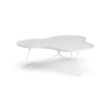 Mesa de centro Flower 107x114 cm - A39 cm Freixo com verniz branco - Swedese