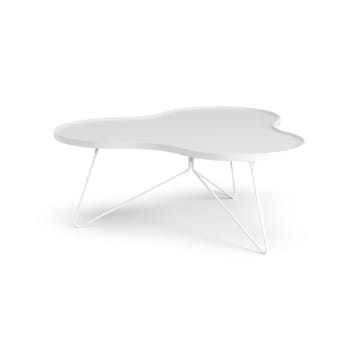 Mesa de centro Flower 107x114 cm - A45 cm Freixo com verniz branco - Swedese