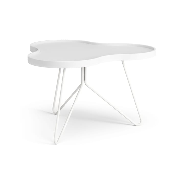 Mesa de centro Flower 62x66 cm - A39 cm Freixo com verniz branco - Swedese